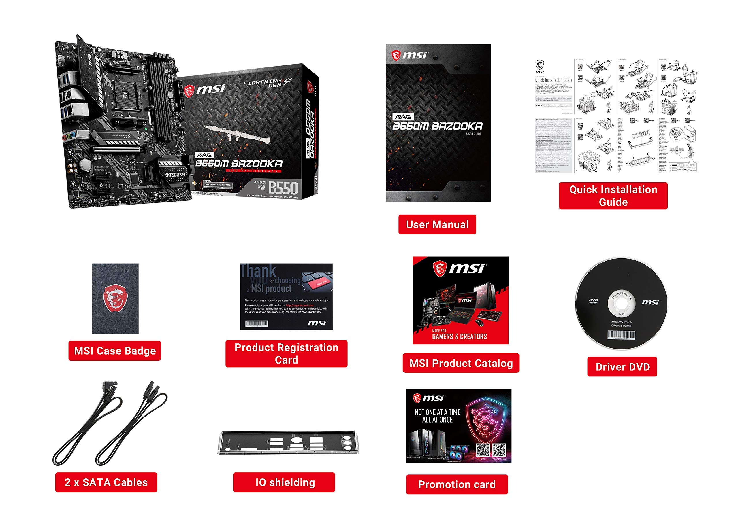 Amazon | MSI MAG B550M BAZOOKA マザーボード MicroATX [AMD
